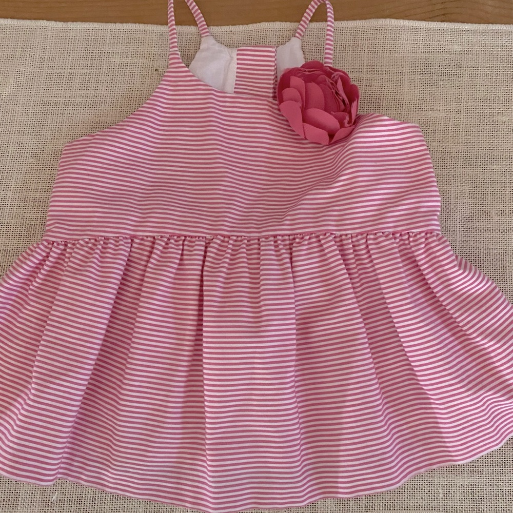 Janie and Jack Pink Striped Top/dress